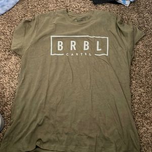 Barbell Cartel XL green tee